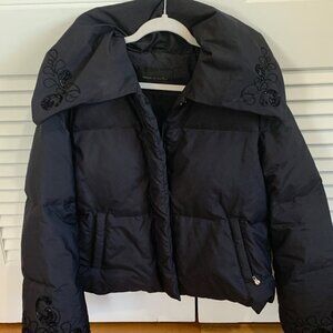 House of Deron Beaded Puffer Coat Beyoncé Old clothing line sz XL